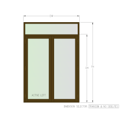 650 SERIES DOUBLE FRENCH DOOR WITH TRANSOM